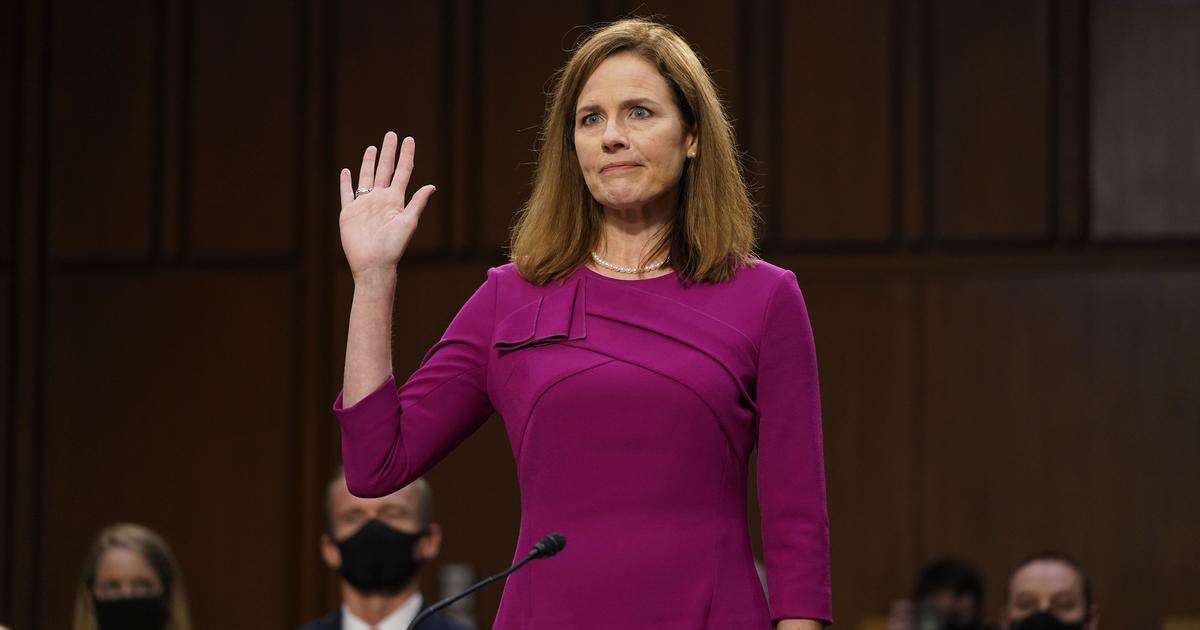 Amy Coney Barrett sworn in on first day of Senate confirmation hearings