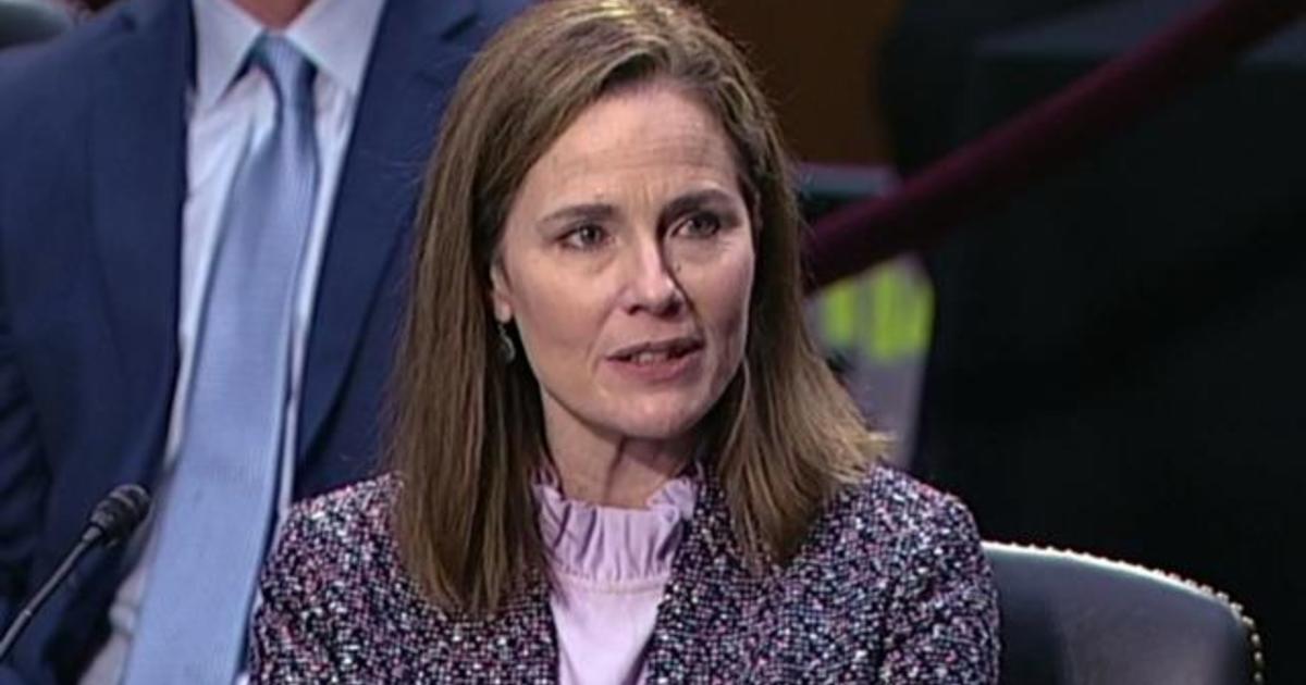 Senator Kamala Harris questions Amy Coney Barrett on climate change