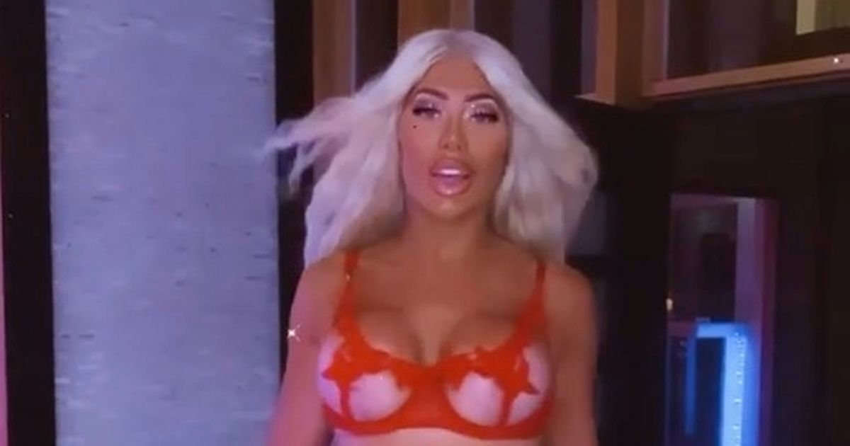 Chloe Ferry turns heads in eye-popping lingerie after having breast reduction