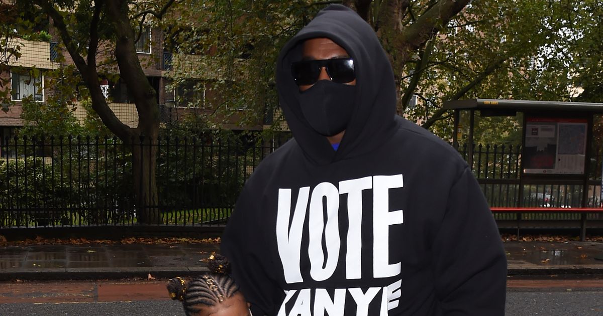 Kanye West and his daughter North, 7, step out in matching Vote Kanye hoodies