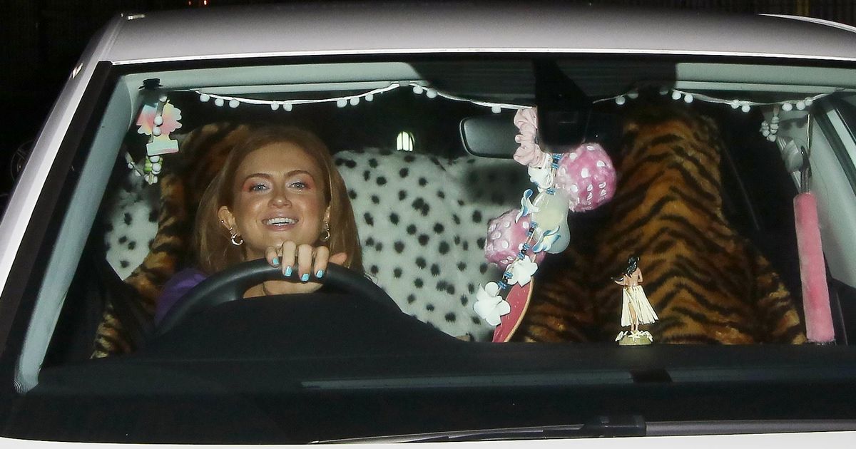 Strictly’s Maisie Smith beams she drives home in car with leopard print seats