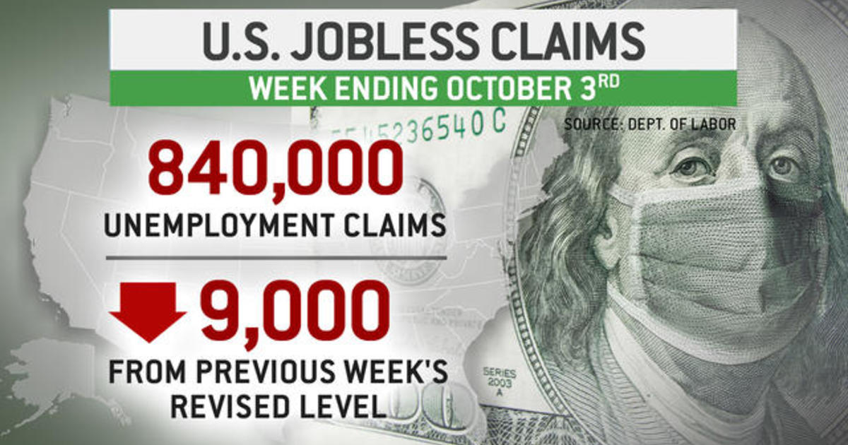 840,000 Americans filed new unemployment claims last week