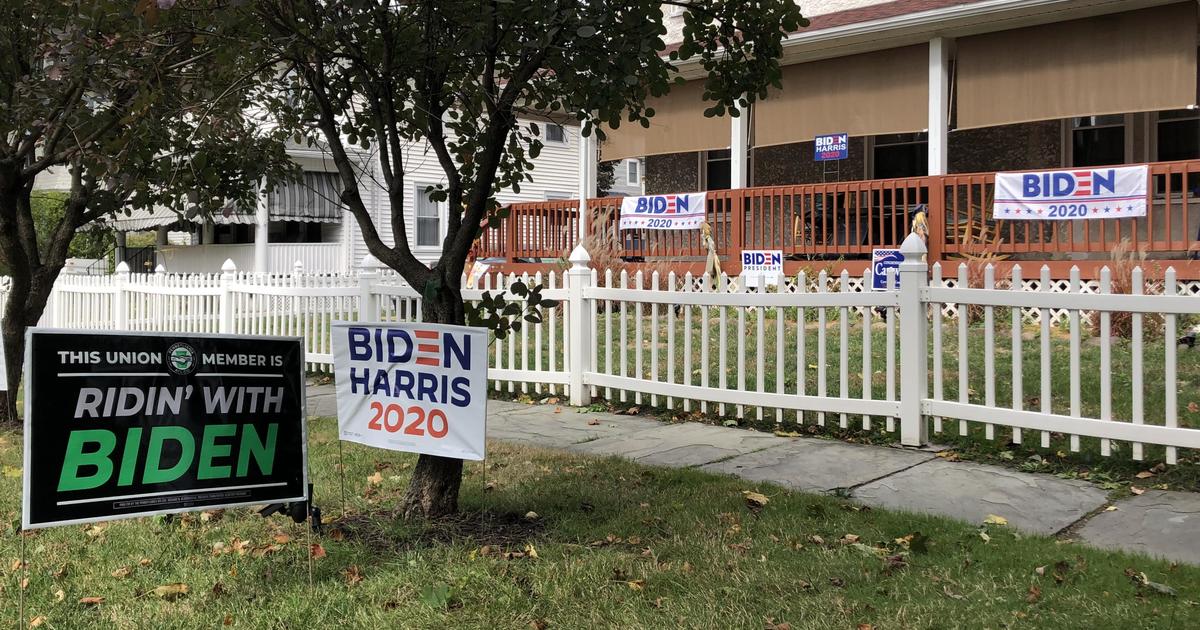 Joe Biden’s Scranton is filled with signs and anxious Democrats