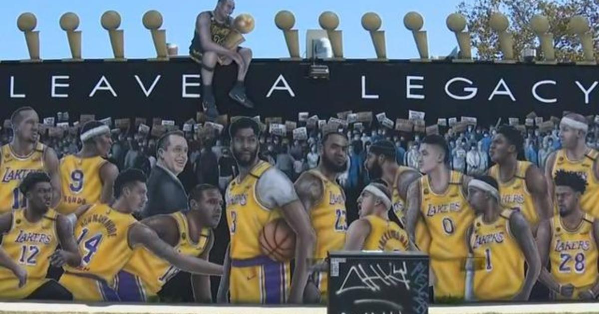 Lakers mural features Kobe Bryant tribute after team wins 2020 NBA championship