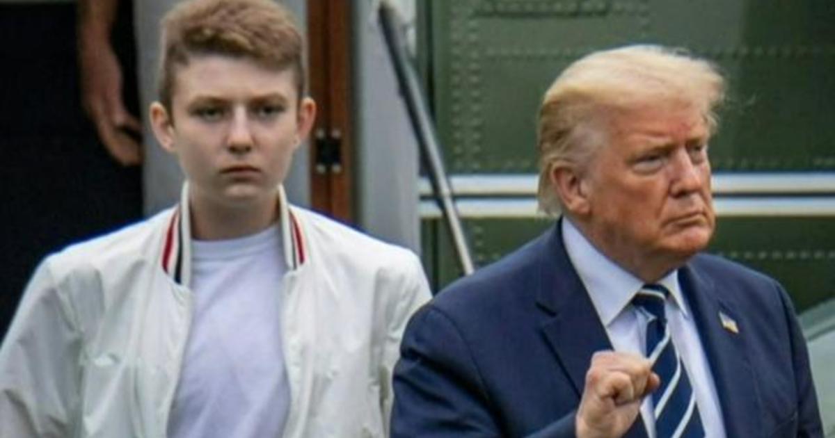 President Trump campaigns in Iowa, after first lady reveals their son Barron had COVID too