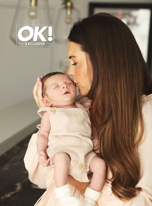 Lacey Turner with her baby, Dusty