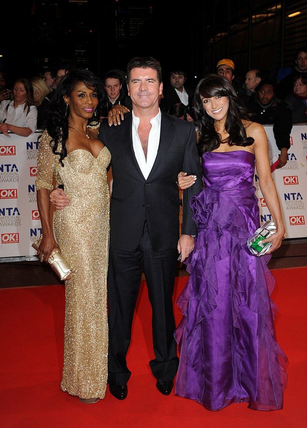 Sinitta, Simon Cowell and Jackie St Claire arriving for the National Television Awards 2010