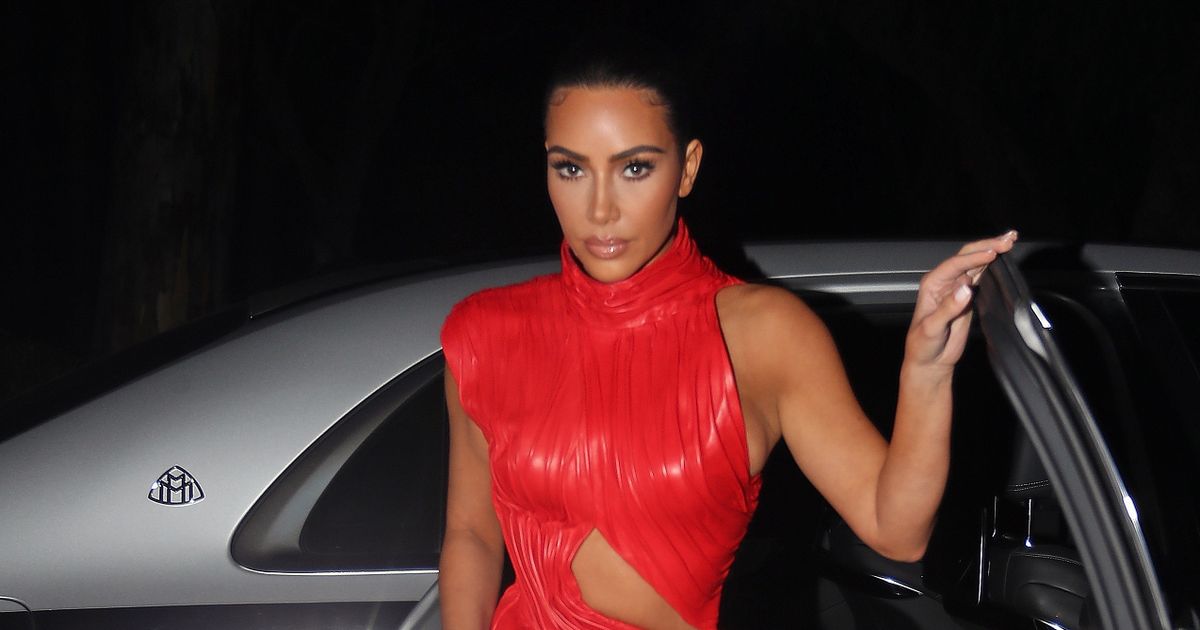 Kim Kardashian oozes sex appeal in red-hot leather outfit that clings to curves