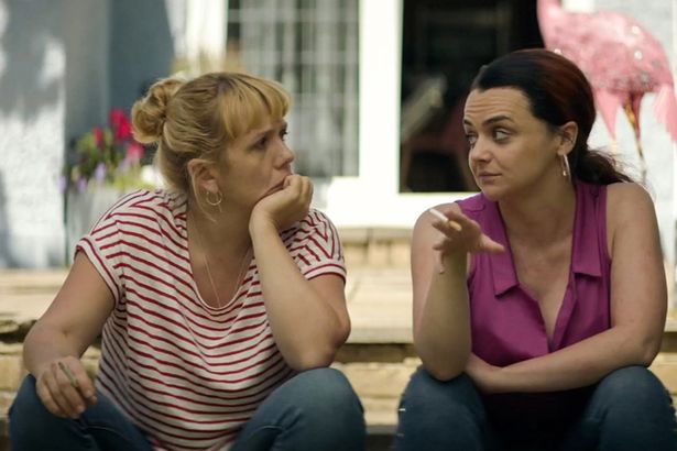 Kerry Godliman and Hayley Squires as Stella and Jolene in Adult Material