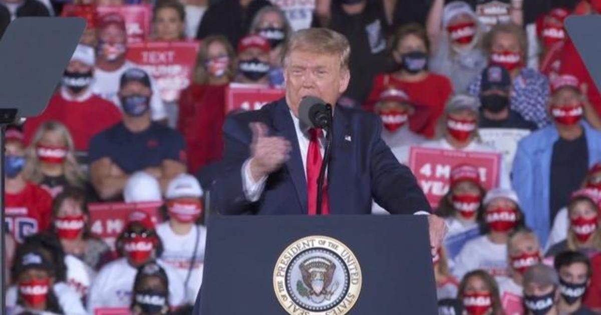 Trump goes after Biden family  at Georgia rally