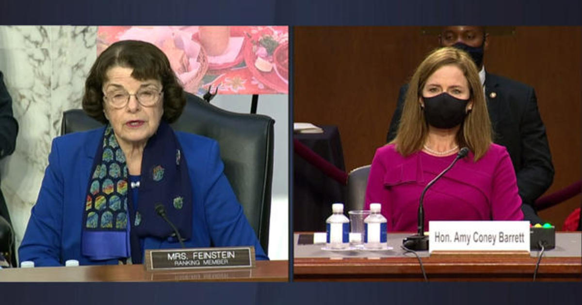 Senator Feinstein’s opening statement at Amy Coney Barrett confirmation hearing