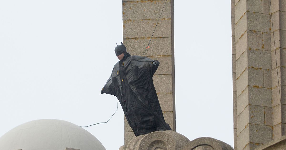 Batman spotted atop Liverpool site as filming continues despite Tier 3 lockdown