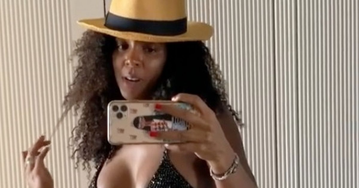 Pregnant Kelly Rowland showcases six-month baby bump in sizzling bikini snap