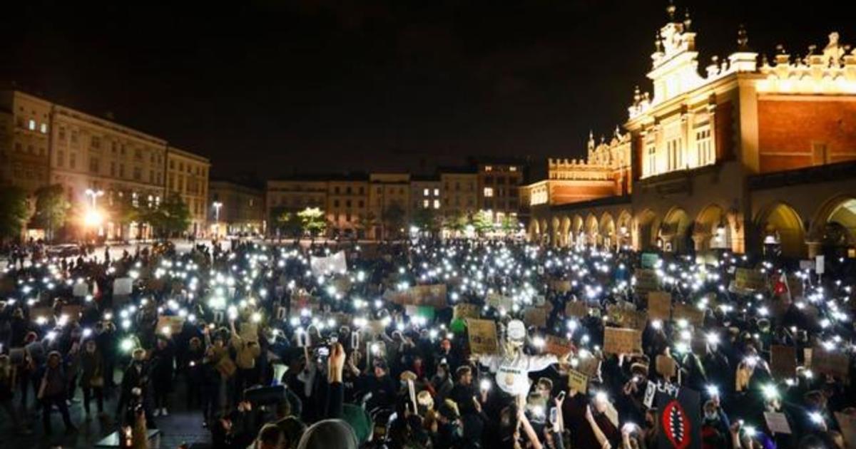 Protests continue in Poland over near-total abortion ban