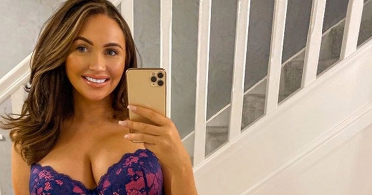 Pregnant Charlotte Dawson models her blossoming bump in pretty lace lingerie