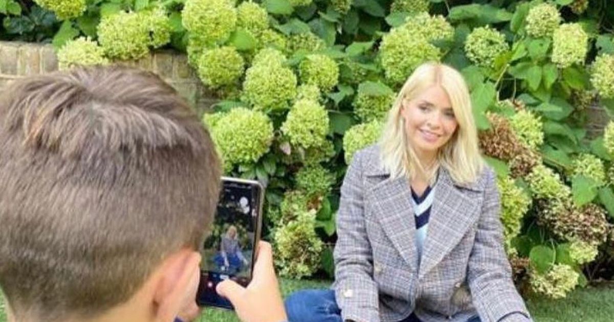 Holly Willoughby is proud mum as son Harry, 11, photographs her for M&S campaign