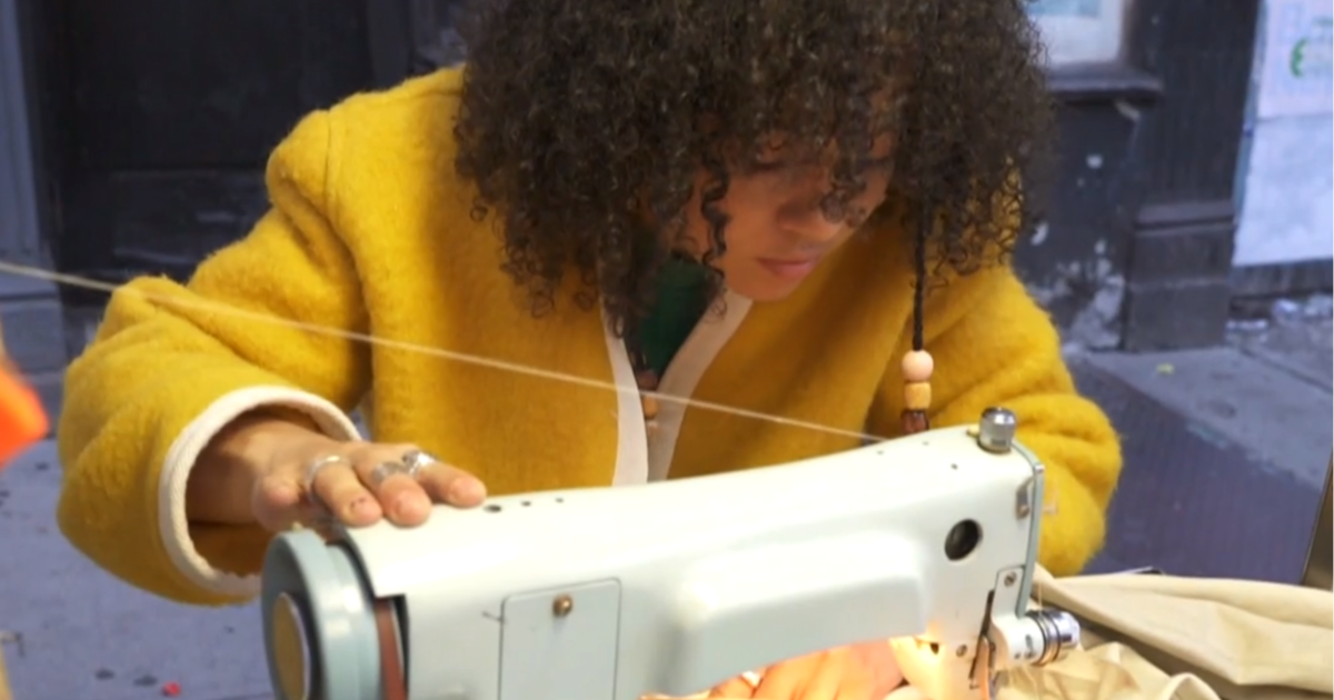 Seamstress stitches success with refashioned pushcart