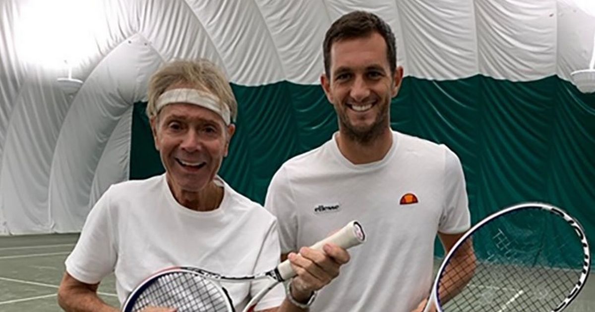 Sir Cliff Richard toasts to 80th birthday by playing tennis with Davis Cup champ