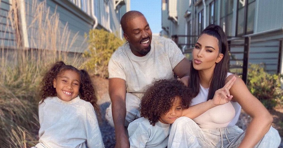 Kim Kardashian shuts down Kanye West split rumours with beaming family portrait