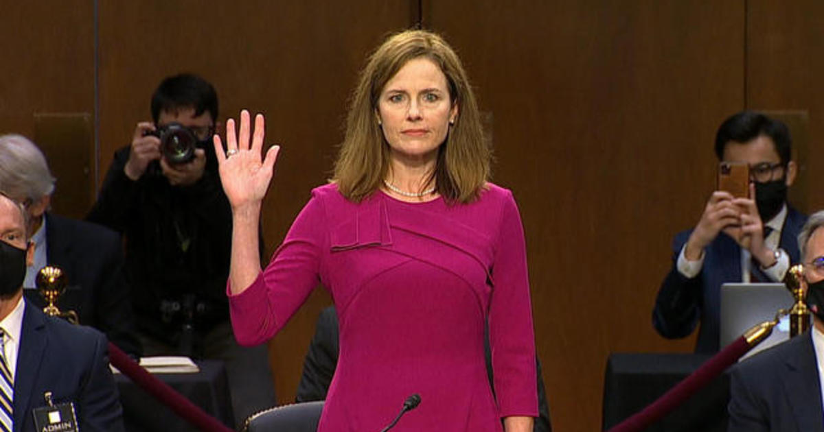 Amy Coney Barrett casts herself in the mold of Antonin Scalia on Day 1 of Supreme Court hearings