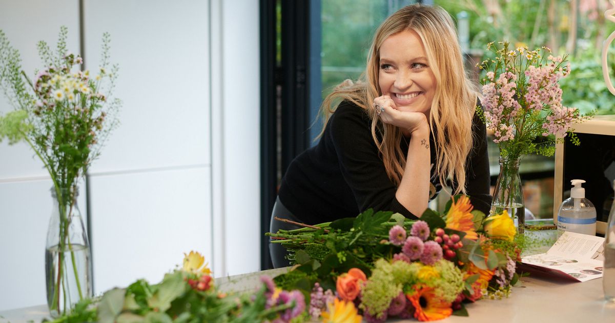 Love Island host Laura Whitmore designs her own unique floral bouquet