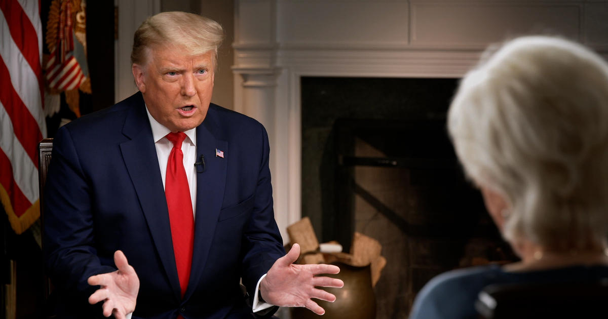 Moments from 60 Minutes interview with President Trump