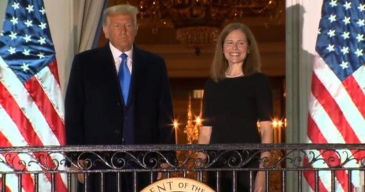 Amy Coney Barrett swears first of two Supreme Court oaths hours after being confirmed by Senate