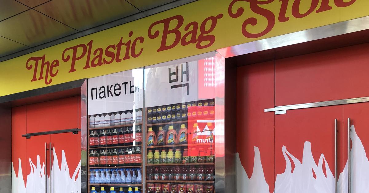 This artist created a grocery store made entirely of plastic