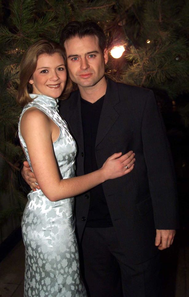 Jane Danson with her husband, Robert Beck