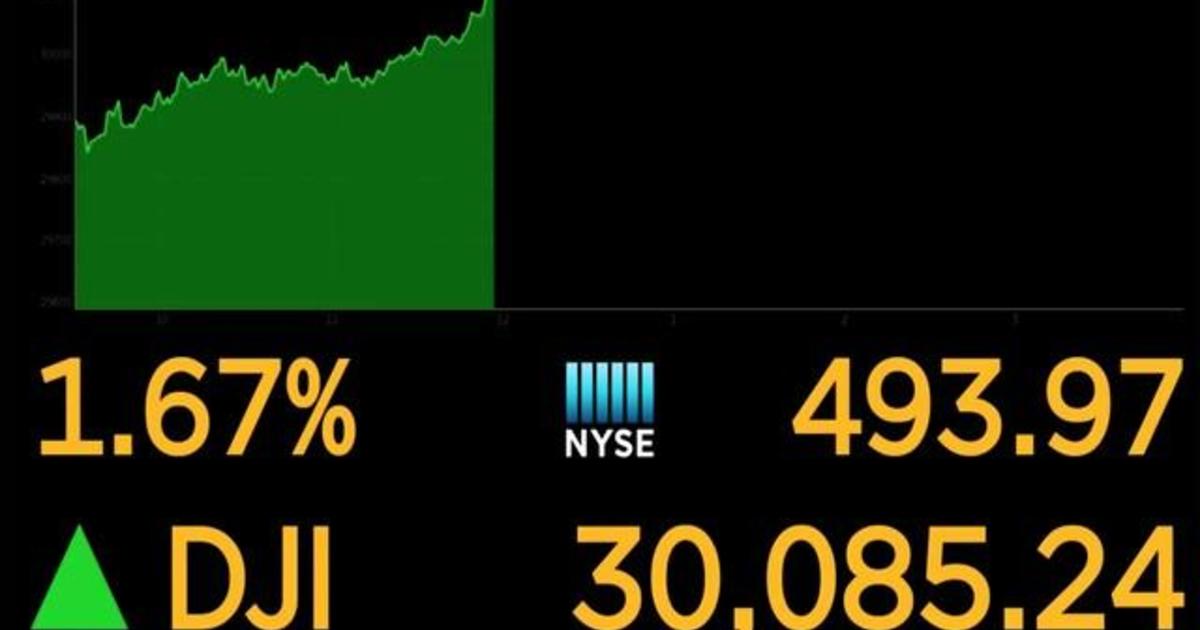 Dow Jones hits milestone 30,000 points as Trump signals exit from White House