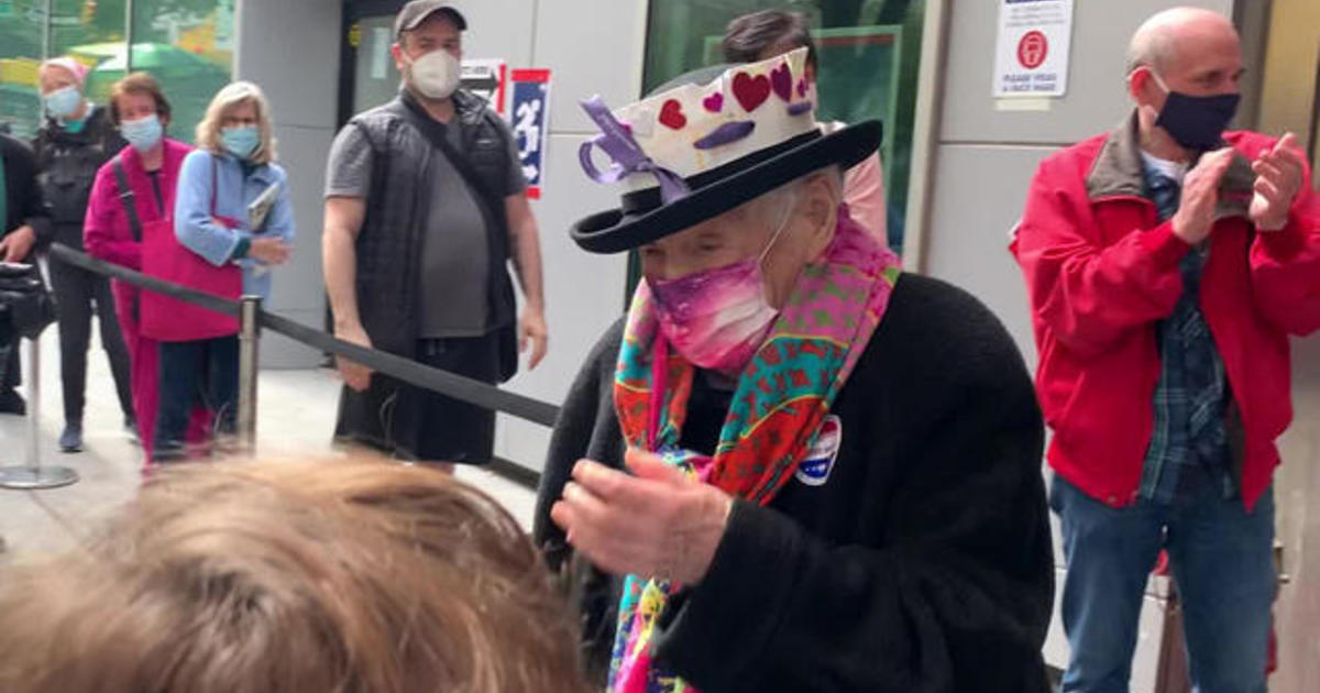 104-year-old Ruth Rosner on casting her vote