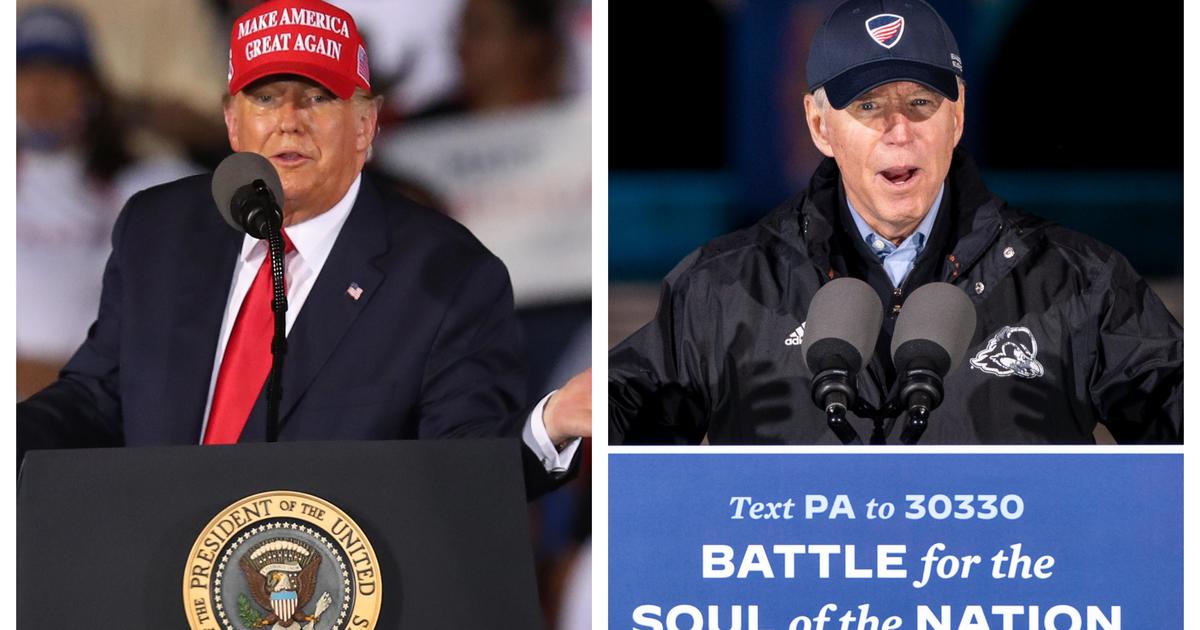 Trump crowd chants “fire Fauci” at late-night rally while Biden campaigns in Pennsylvania