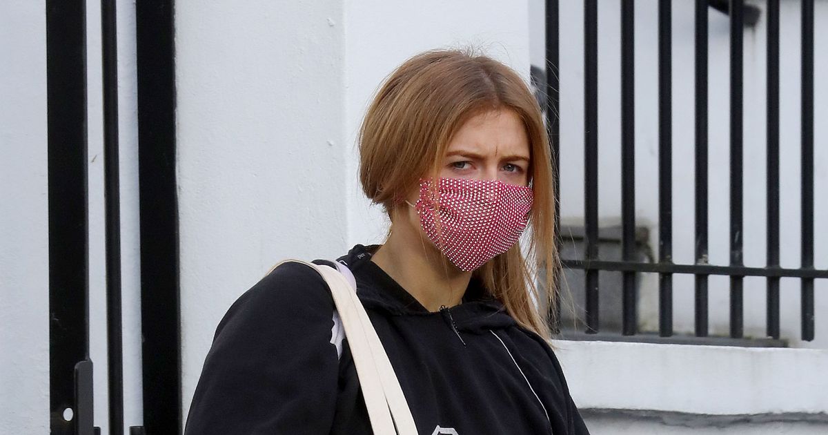 Maisie Smith frowns as she heads to rehearsals after second bottom two battle