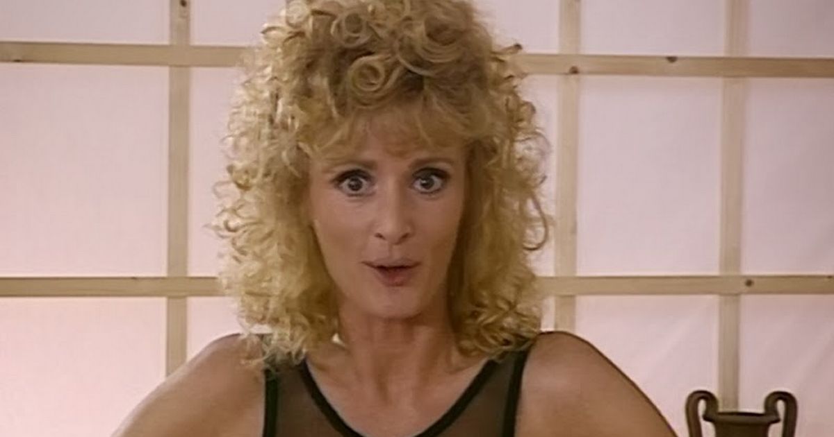 I’m A Celeb Bev Callard’s forgotten fitness DVDs – lycra, epic perms & 90s vibes