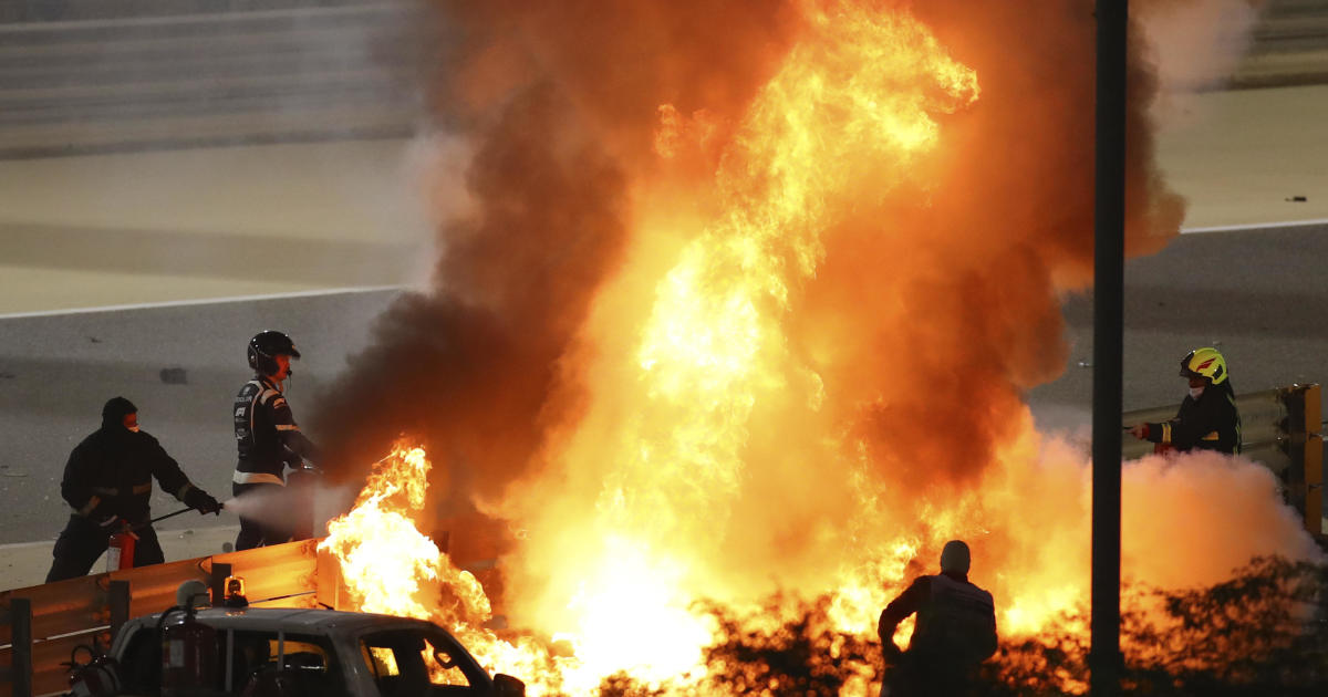 F1 driver escapes horrific crash at Bahrain Grand Prix