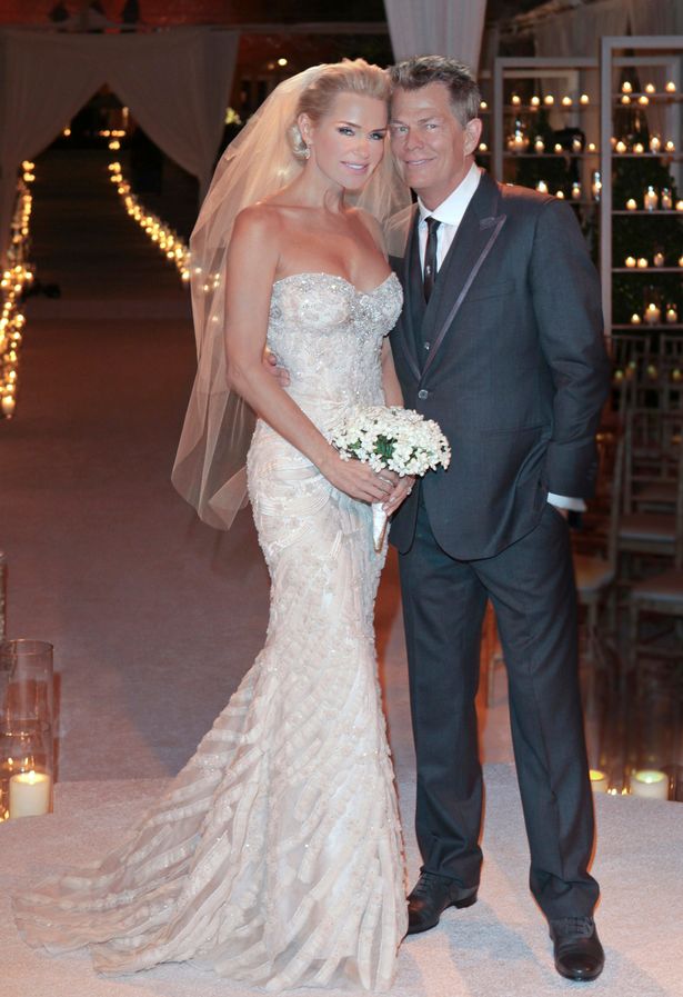 Canadian born music producer David Foster, the 16 time Grammy winning producer-songwriter and Verve Label group CEO is shown at his wedding to former Ford model Yolanda Hadid in 2011