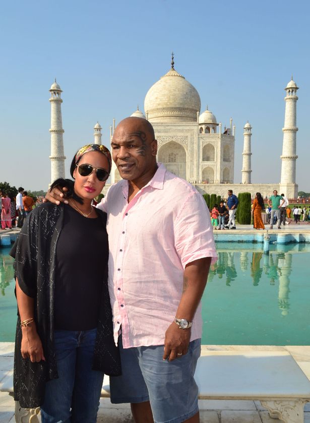 Mike Tyson with his wife Lakiha Spicer