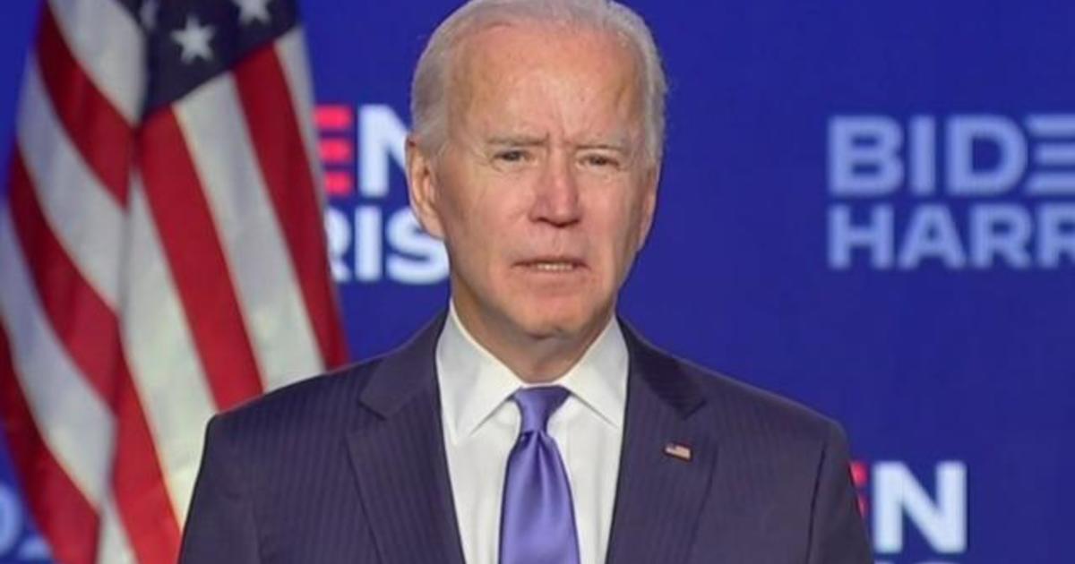 CBS News projects Joe Biden the winner of the U.S. presidential election