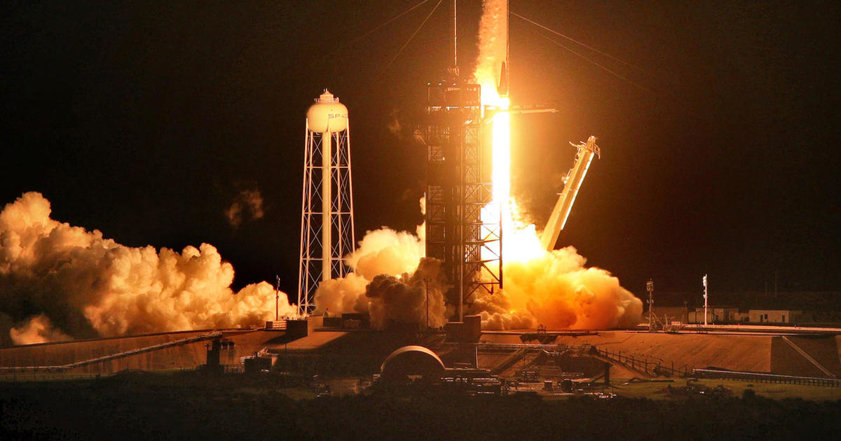 SpaceX Crew Dragon capsule chases down space station