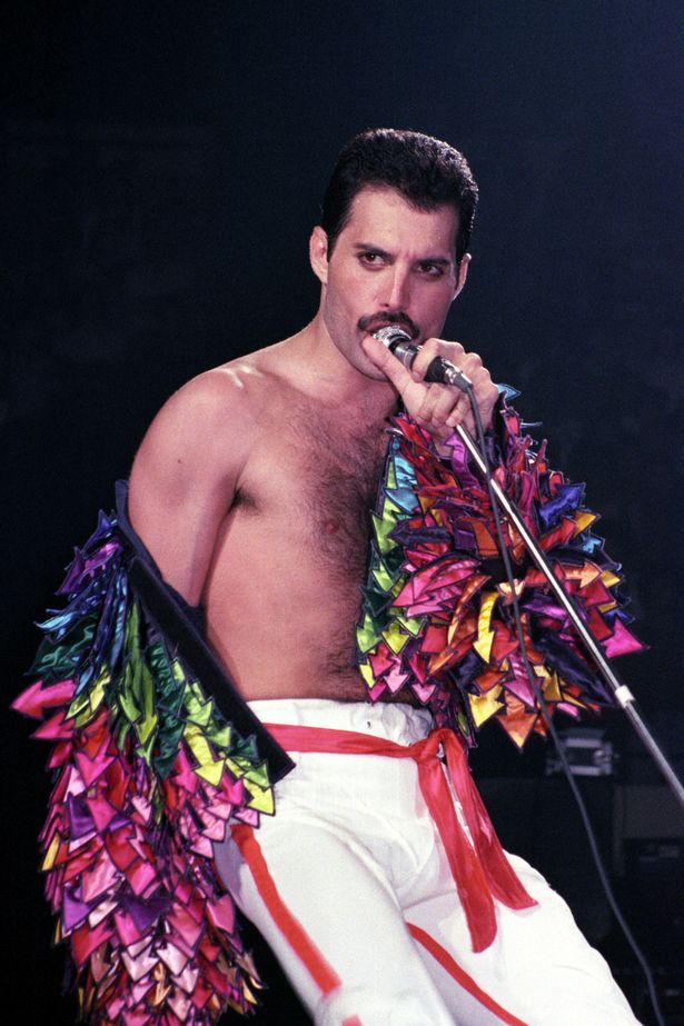 Freddie pictured in his prime while performing at Madison Square Garden in July 1983