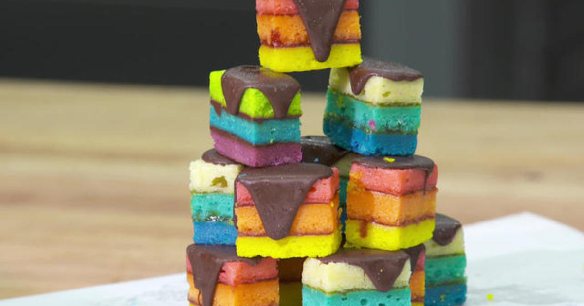 Rainbow cookies get a colorful twist