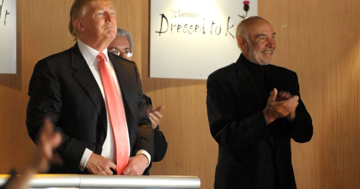 Donald Trump claims late Sir Sean Connery helped him build Scottish golf course