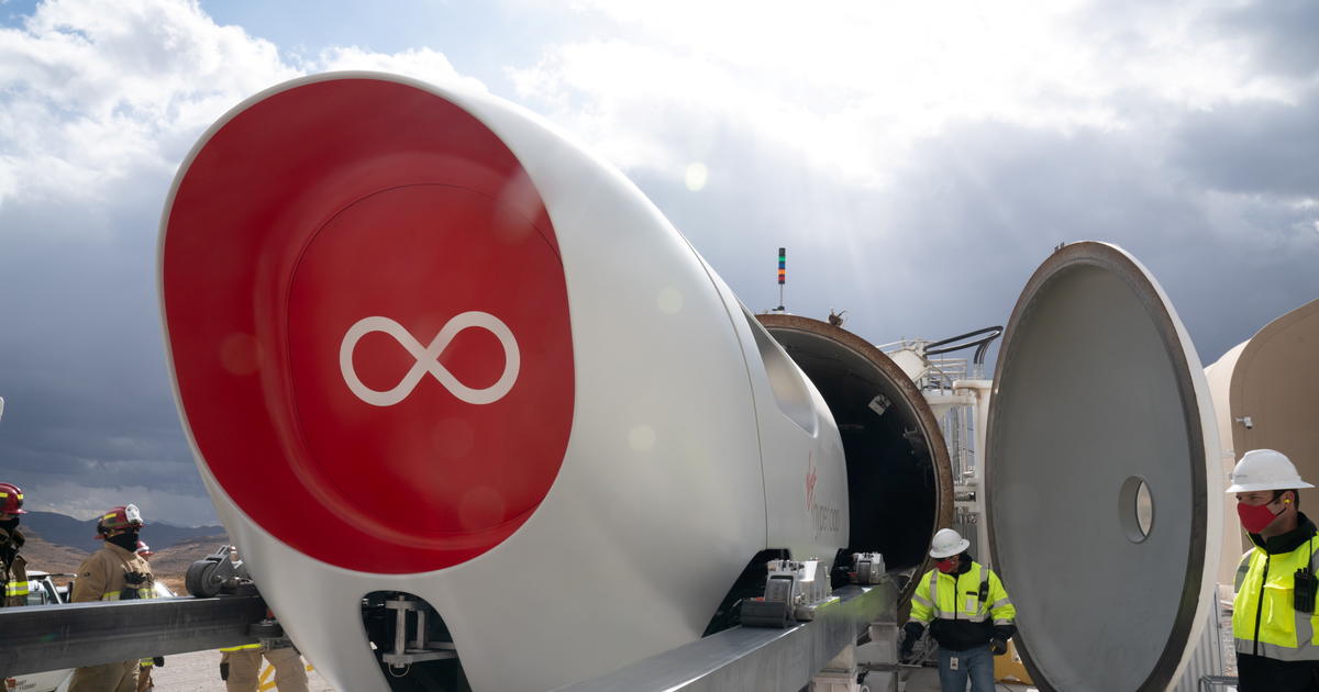 Virgin’s Hyperloop carries first passengers in test run