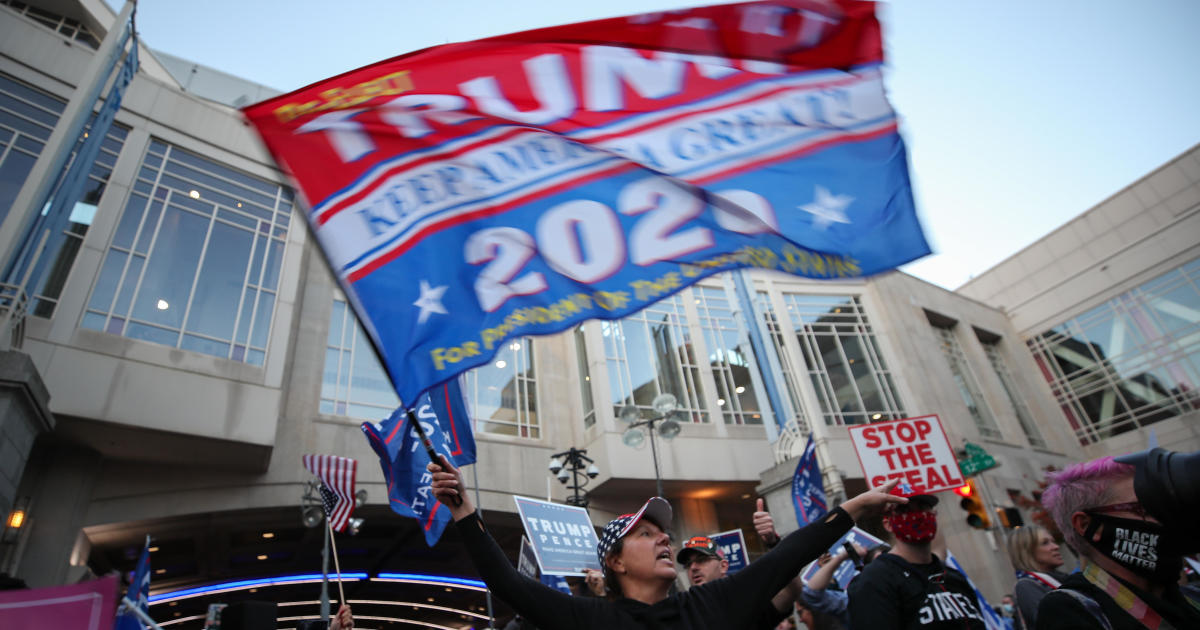 Watch Live: Trump election press conference at Four Seasons Total Landscaping