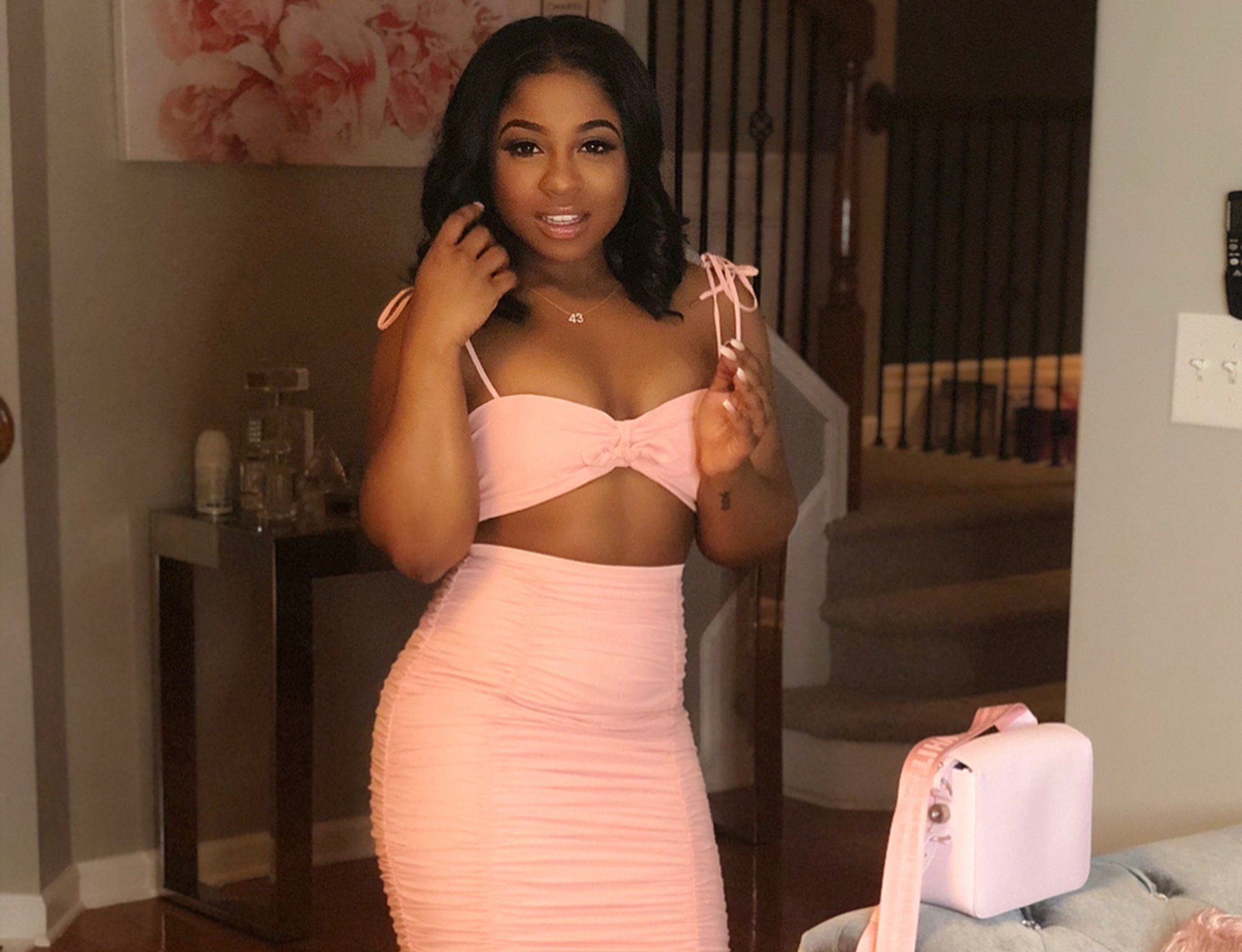 Proud Reginae Carter Continues To Flaunt Her Massive Cleavage Following Her Breast Augmentation