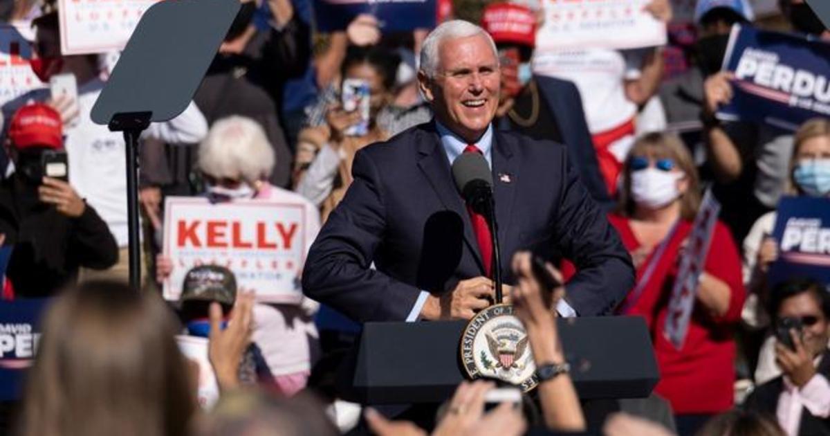 Mike Pence campaigns in Georgia for Senate runoff elections