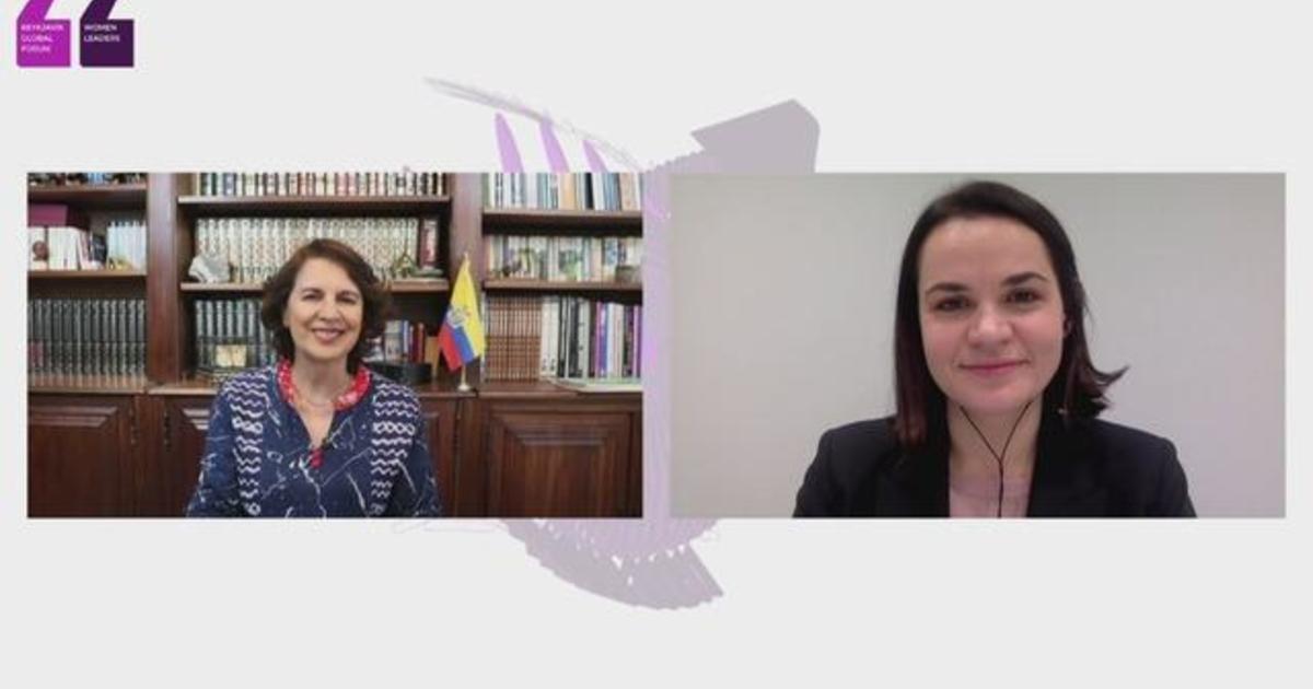 Fireside chat: Sviatlana Tsikhanouskaya, Rosalía Arteaga