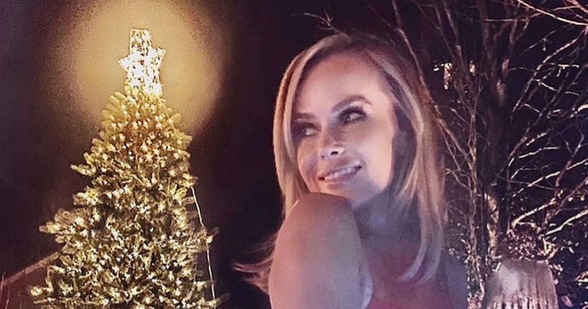 Amanda Holden shares sultry swimsuit snap as she enjoys festive dip in hot tub