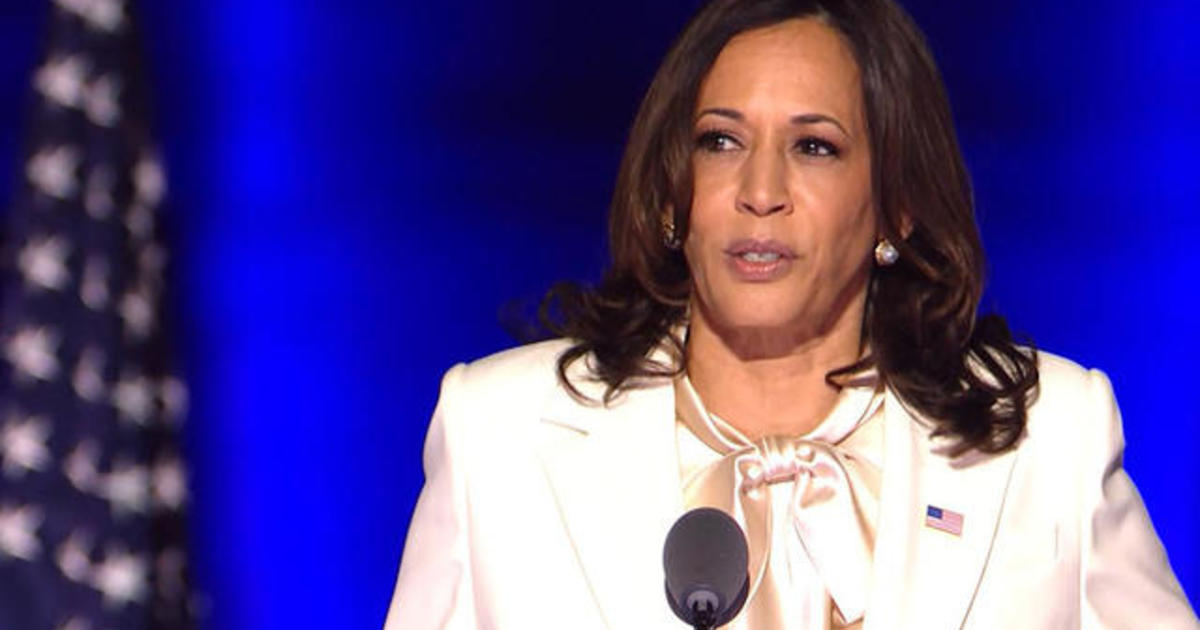 Vice President-elect Kamala Harris delivers remarks after projected victory