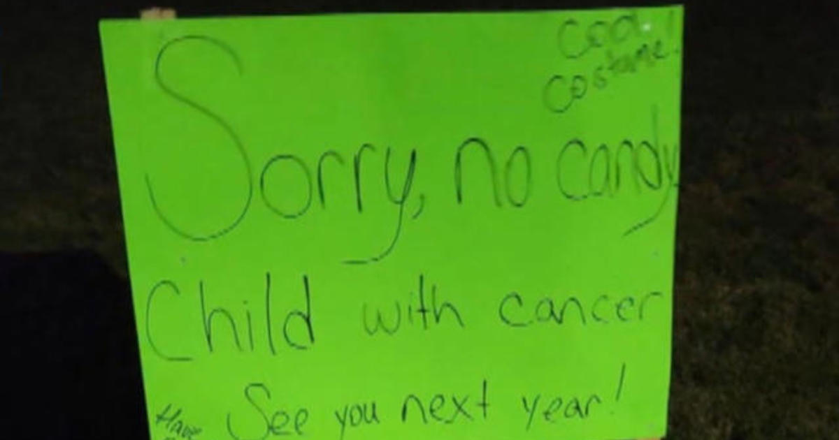 Kids leave sweet gesture on Halloween for 3-year-old diagnosed with leukemia